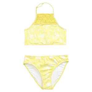 NORDSTROM Girl' Halter Macrame Two Piece Swimsuit In Light Yellow Size 16